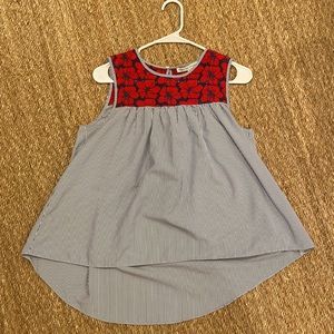 English Factory Pinstripe Top